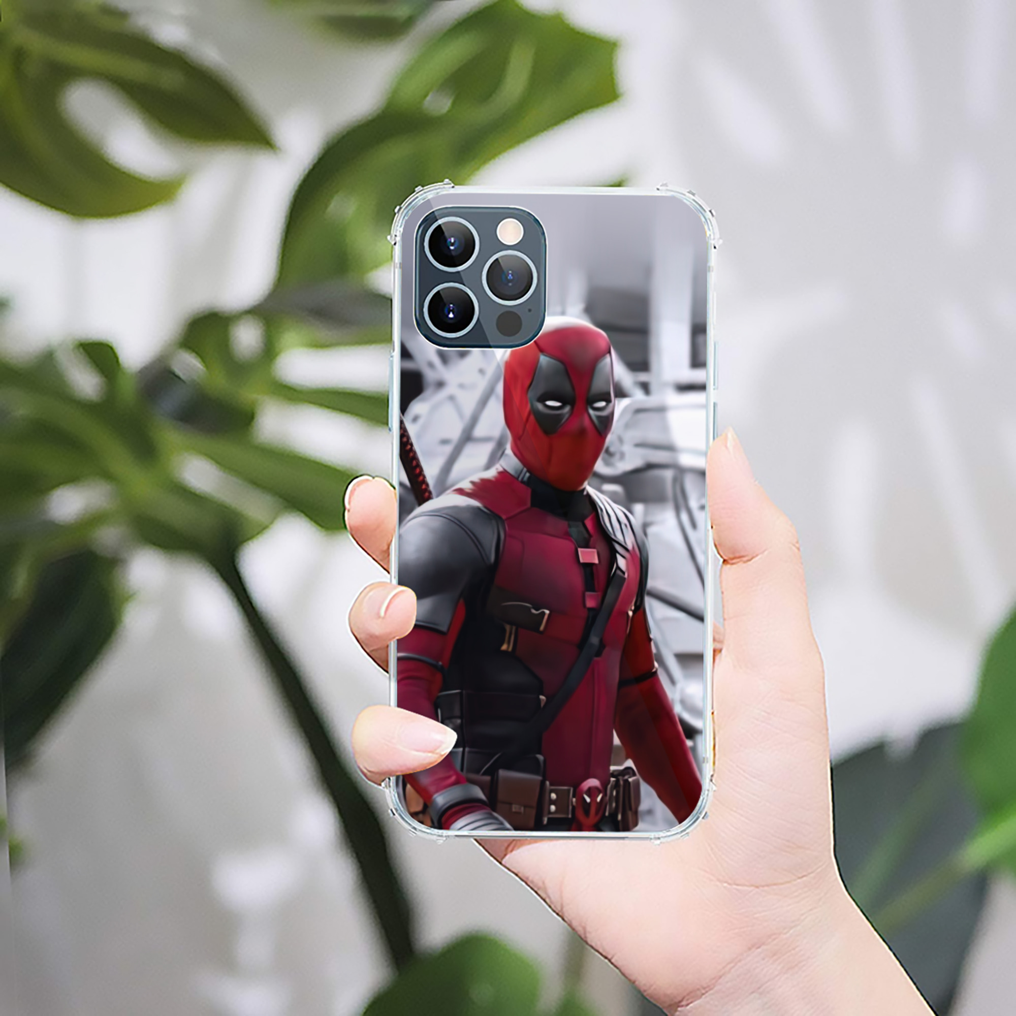 （画像用） Deadpool デッドプール 【iPhone 12シリーズ対応】透明スマホケース（クリアソフトケース）